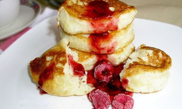 Рецепт дрожжевых оладушек на кефире