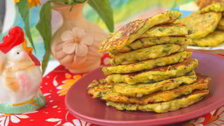 Кабачково-сырные оладьи