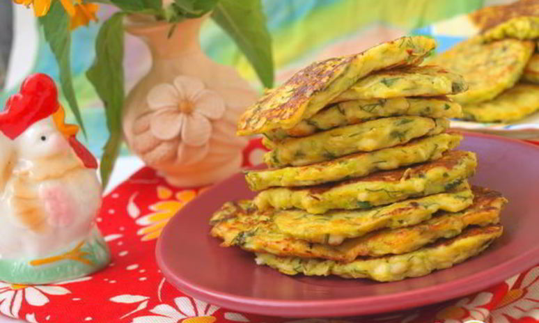 Рецепт кабачкова-сырных оладьи