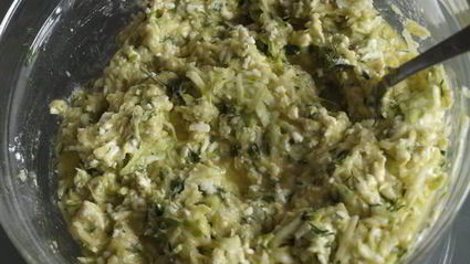 кабачково-сырные оладьи