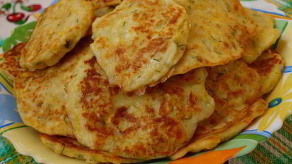 кабачково-сырные оладьи