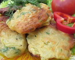 Кабачковые оладьи без яиц