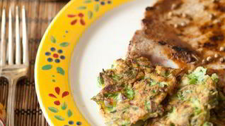 Кабачковые оладьи на гарнир