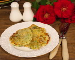 Капустные оладьи на кефире