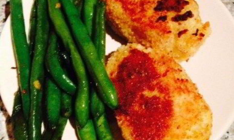 Рецепт картофельных оладий из пюре со стручковой фасолью