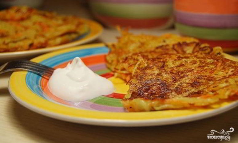 Рецепт картофельных оладий постных