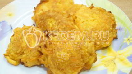 морковные оладьи