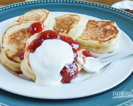 Оладьи дрожжевые на кефире