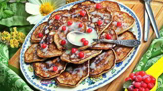 Оладьи из двух продуктов