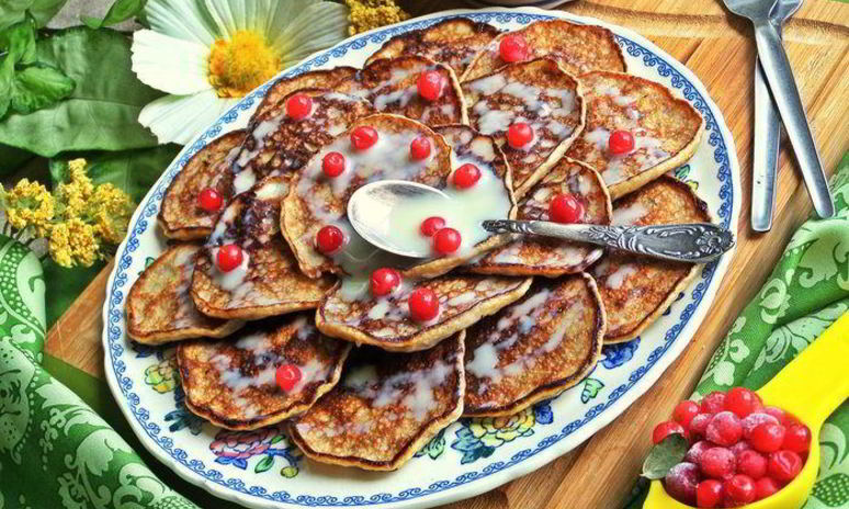 Рецепт оладий из двух продуктов