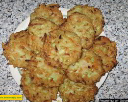 Оладьи из кабачков с манкой и картошкой на воде