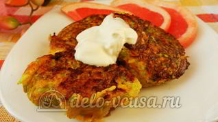 Оладьи из кабачков с морковью