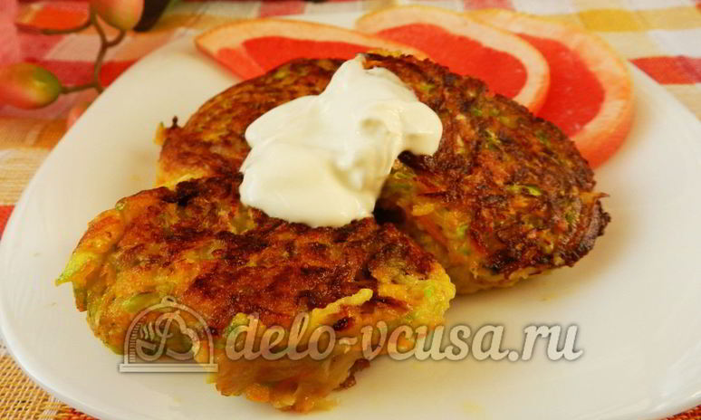 Рецепт оладий из кабачков с морковью