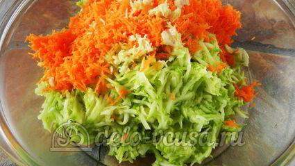 оладьи из кабачков с морковью