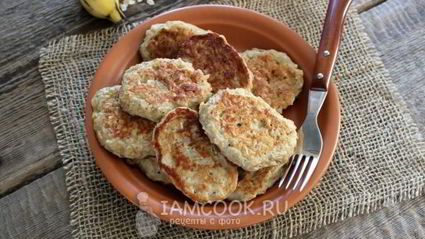 оладьи из овсянки и банана