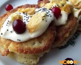 Оладьи из овсяных хлопьев