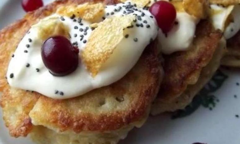 Рецепт оладий из овсяных хлопьев