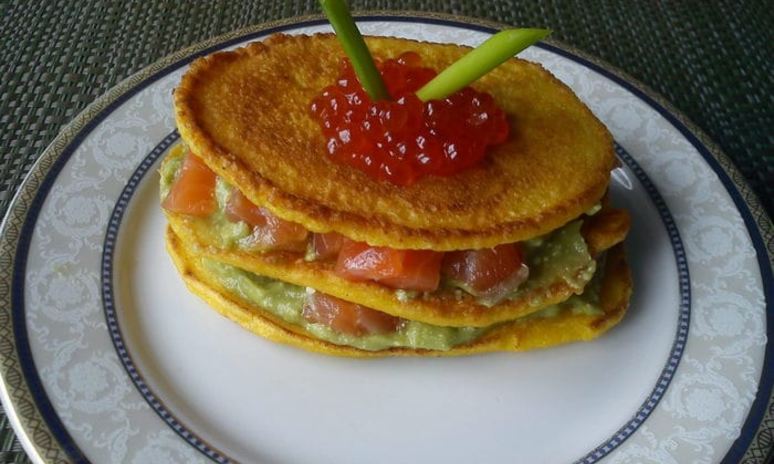 Рецепт оладий из тыквы с семгой