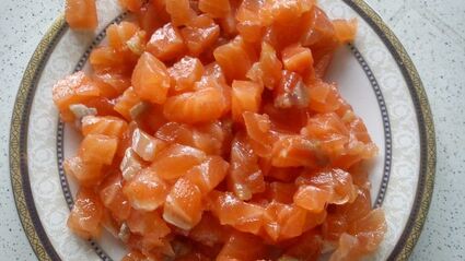 оладьи из тыквы с семгой