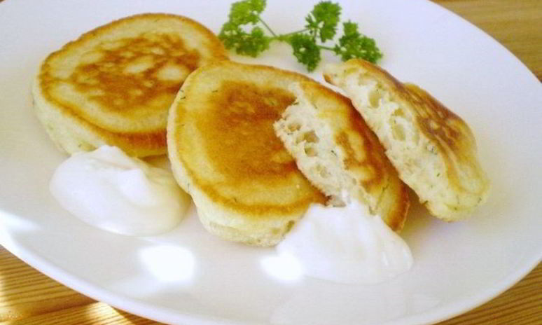 Рецепт оладий на кефире и дрожжах