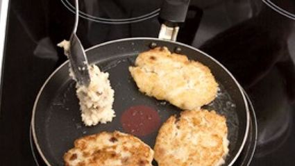 оладьи с бананом и изюмом