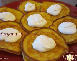 Оладьи с рикоттой и бананом