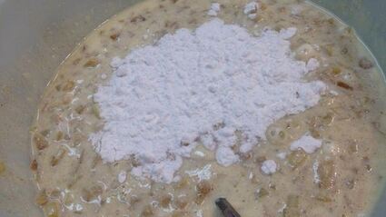 оладьи яблочно-кабачковые с творогом