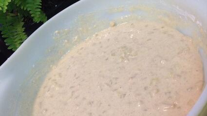 оладьи яблочно-кабачковые с творогом