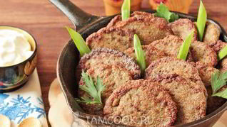 Печеночные оладьи с манкой