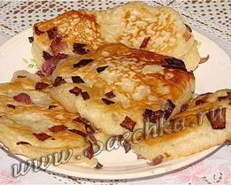 Постные оладьи с луковым припеком