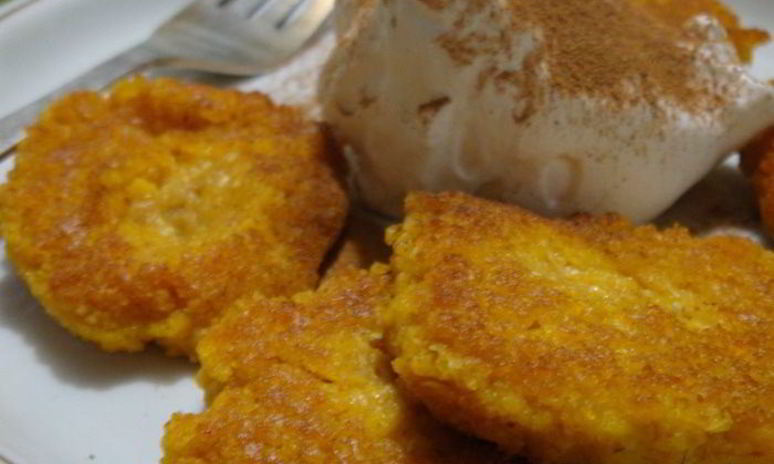 Рецепт постных тыквенно-овсяные оладьи