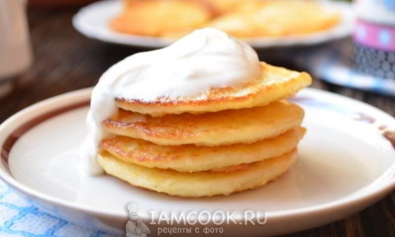 Рецепт пшенных оладий с творогом