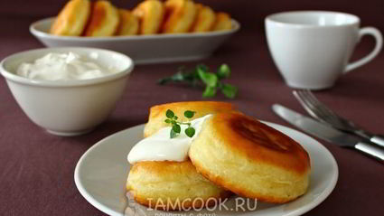 пышные оладьи на кефире с разрыхлителем