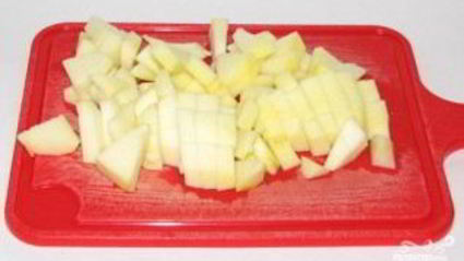 пышные оладьи с яблоками