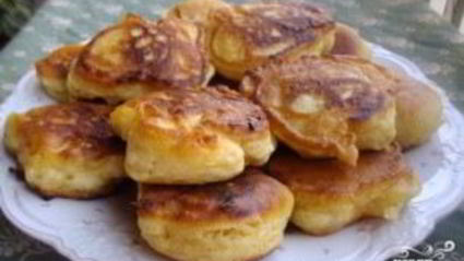 пышные оладьи с яблоками