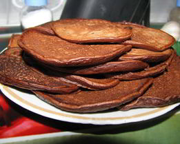 Шоколадные оладьи