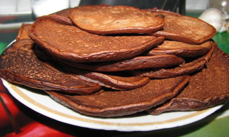 Рецепт шоколадных оладий