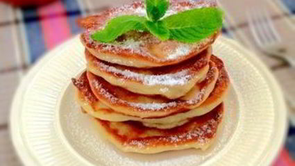 творожные оладьи с яблоками