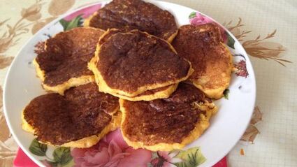 тыквенно-апельсиновые оладьи