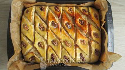 пахлава с грецкими орехами и медом