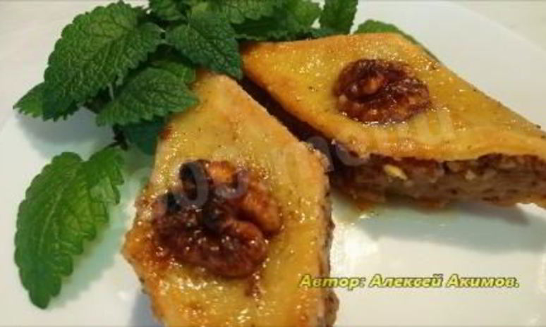 Рецепт пахлавы с сиропом