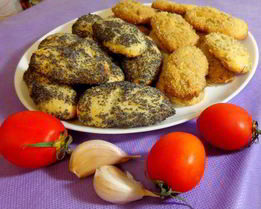 Чесночное печенье