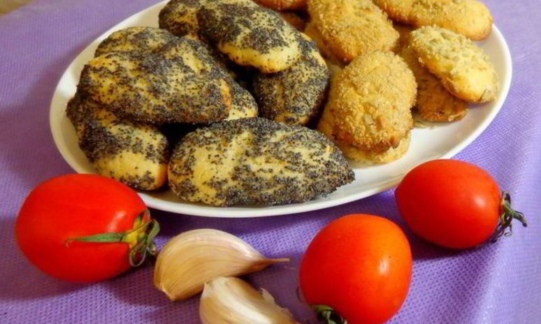 Рецепт чесночного печенья