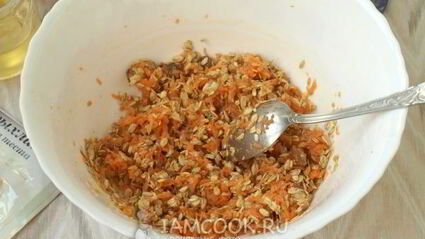морковное печенье с овсяными хлопьями