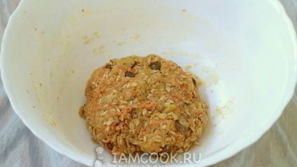морковное печенье с овсяными хлопьями