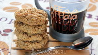 Овсяное кофейное печенье с цедрой