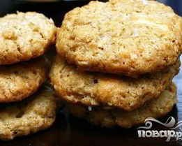 Овсяное печенье с белым шоколадом