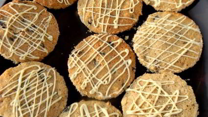 овсяное печенье с изюмом и белым шоколадом