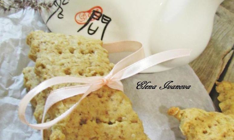 Рецепт печенья-крекера с медом и грецкими орехами