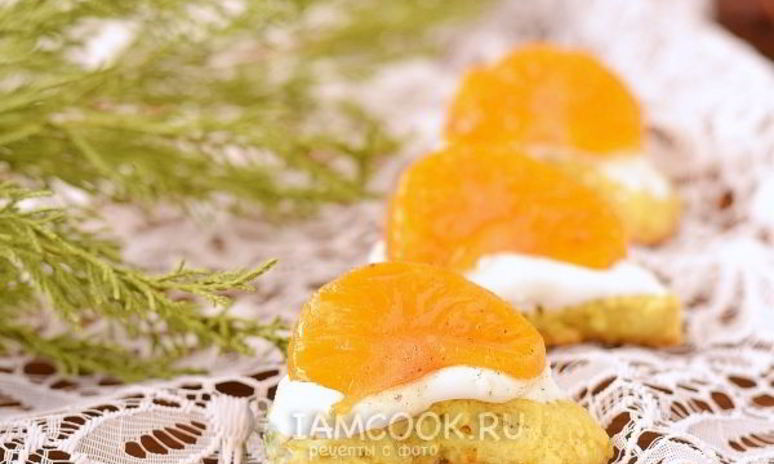 Рецепт печенья мандариновые дольки